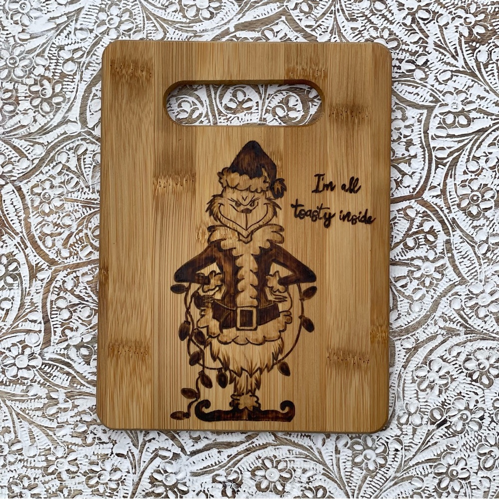 I’m All Toasty Inside Wood Burned Cutting Board